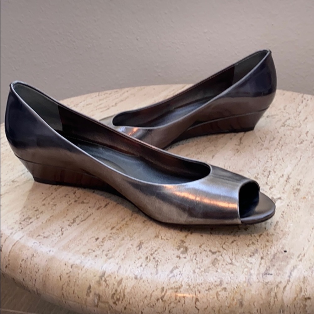 COLE HAAN Pewter Peep Toe Nike Air